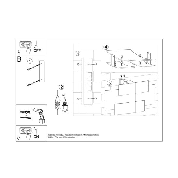Bílé nástěnné svítidlo Marett – Sollux-image-3