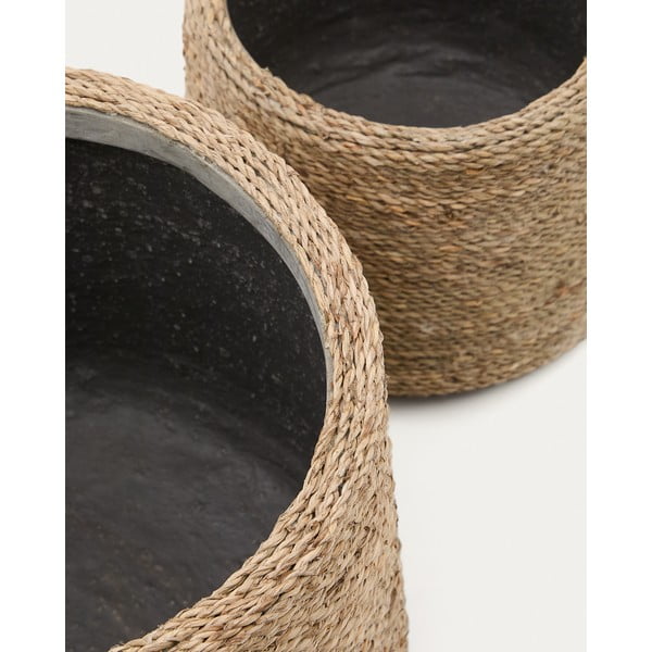 Obaly na květináče v sadě 2 ks z cementu ø 35 cm Sigal – Kave Home-image-2