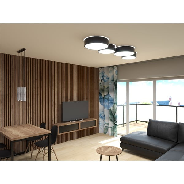 Černé stropní světlo Sollux Atis Ceiling-image-1