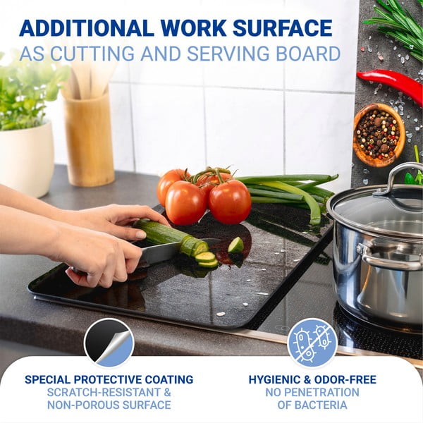 Kryty na sporák v sadě 2 ks z tvrzeného skla 52x30 cm Rosemary - Maximex-image-4