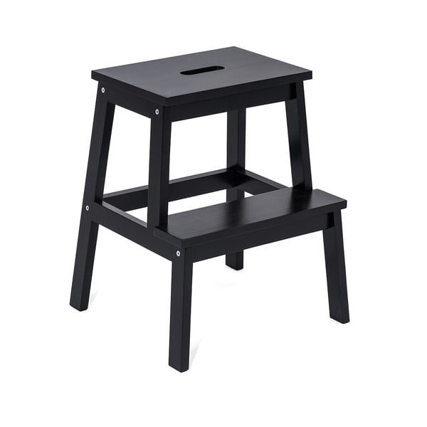 Černá stolička z kaučukového dřeva Corg - Bonami Essentials