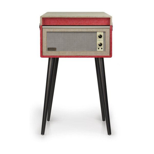 Červený gramofon na nohách Crosley Bermuda-image-1