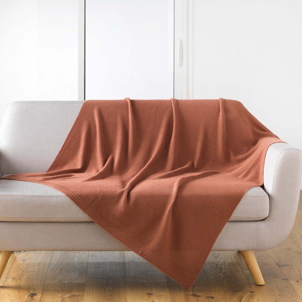 Pletená deka 125x150 cm Tricotine – douceur d'intérieur-image-1