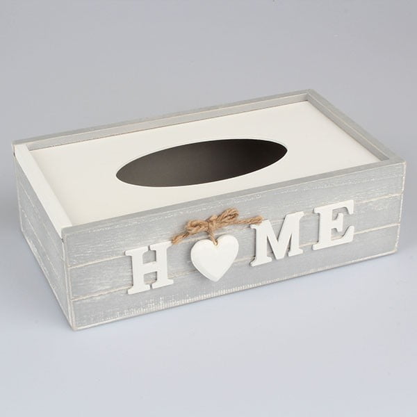 Box na kapesníky Country Home Light Grey
