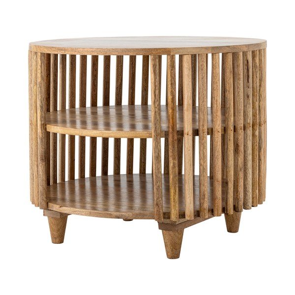 Kulatý konferenční stolek z mangového dřeva v přírodní barvě ø 60 cm Sali – Bloomingville-image-2