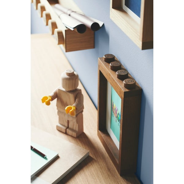 Fotorámeček z tmavě mořeného dubového dřeva LEGO® Wood-image-2