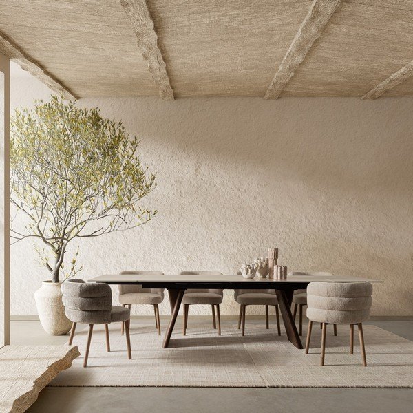 Šedá čalouněná jídelní židle Ilma – Bizzotto-image-1