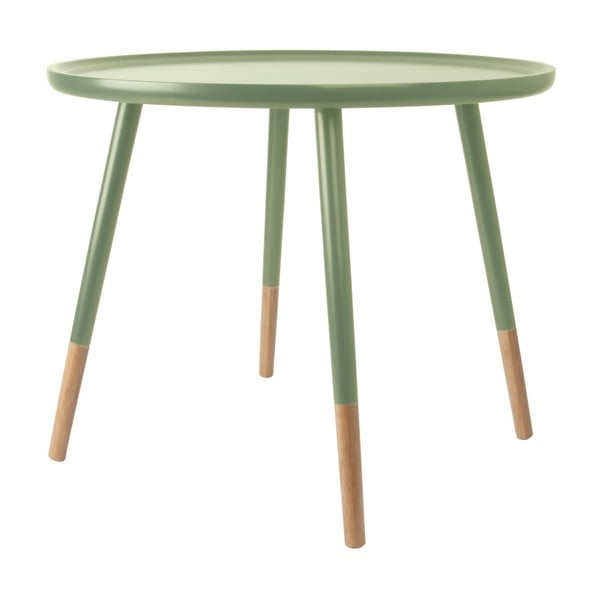 Zelený dřevěný příruční stolek Leitmotiv Graceful
