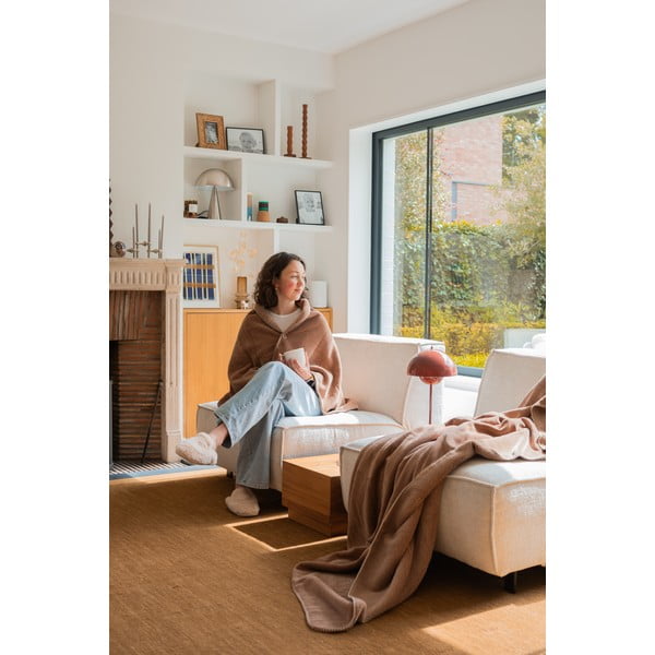 Hnědá deka z mikroplyše 150x200 cm Tomo – Tiseco Home Studio-image-2