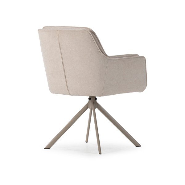 Béžová čalouněná jídelní křesla v sadě 2 ks Keiko – Marckeric-image-4