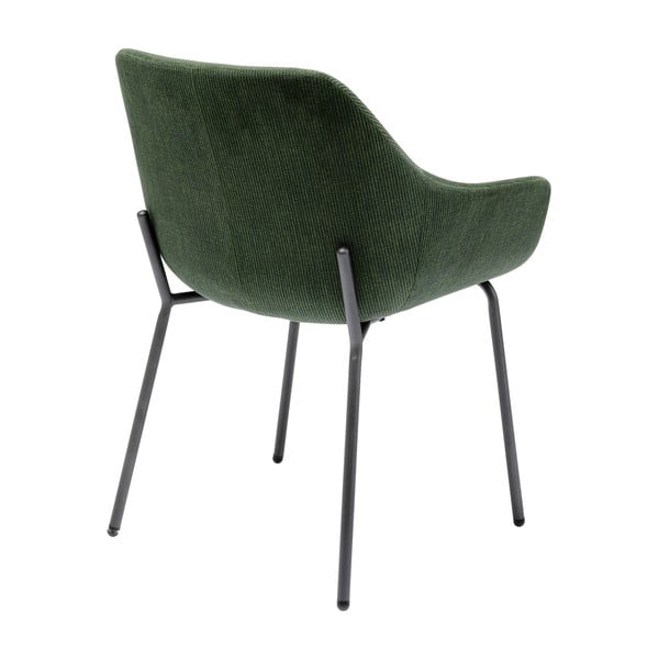 Set 2 zelených sametových židlí s područkami Kare Design Avignon-image-2