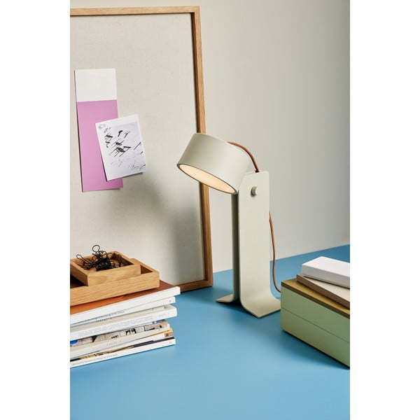 Béžová stolní lampa (výška 32 cm) Crea – Hübsch-image-3