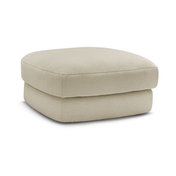 Béžová podnožka z textilie bouclé Leonore – Bobochic Paris