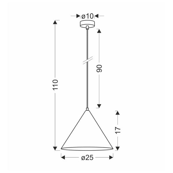 Hnědé závěsné svítidlo se skleněným stínidlem ø 25 cm Dunca – Candellux Lighting-image-4