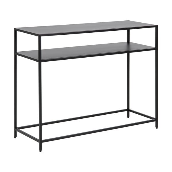 Černý konzolový stolek 100x35 cm Newcastle - Actona-image-4