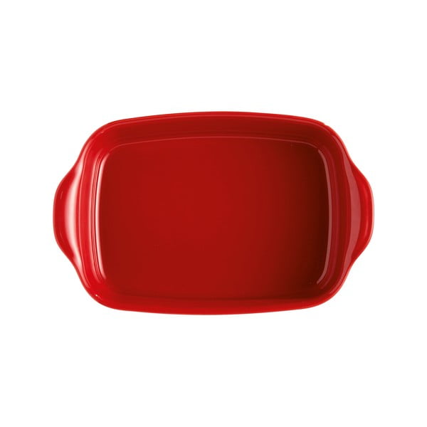 Červená keramická zapékací mísa Emile Henry Ultime, 30 x 19 cm-image-2