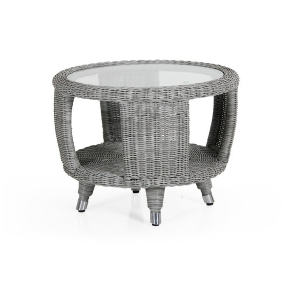 Šedý zahradní stolek Brafab SIlva, ∅ 6 cm