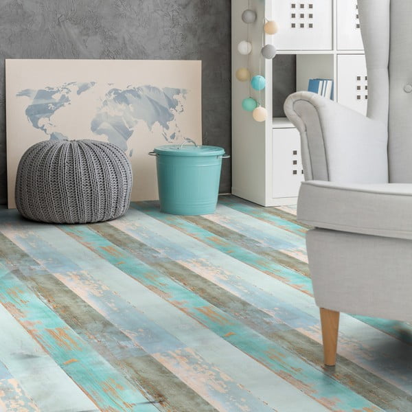 Samolepka na podlahu Ambiance Floor Sticker Parquet Floor Côte d'Opale, 90 x 60 cm-image-2