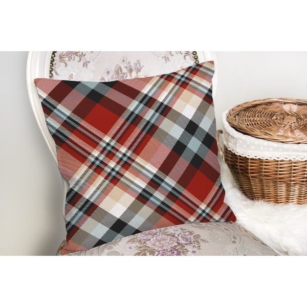 Červený dekorativní povlak na polštář Minimalist Cushion Covers Flannel, 35 x 55 cm-image-2