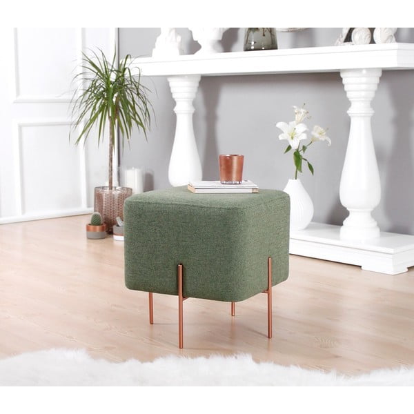 Světle zelený taburet Copper – Artie-image-1