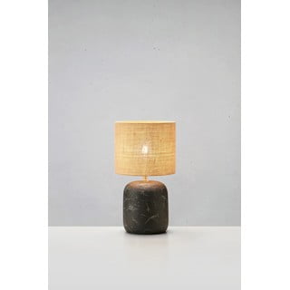 Stolní lampa se stínidlem z juty v černo-přírodní barvě (výška 32,5 cm) Montagna – Markslöjd