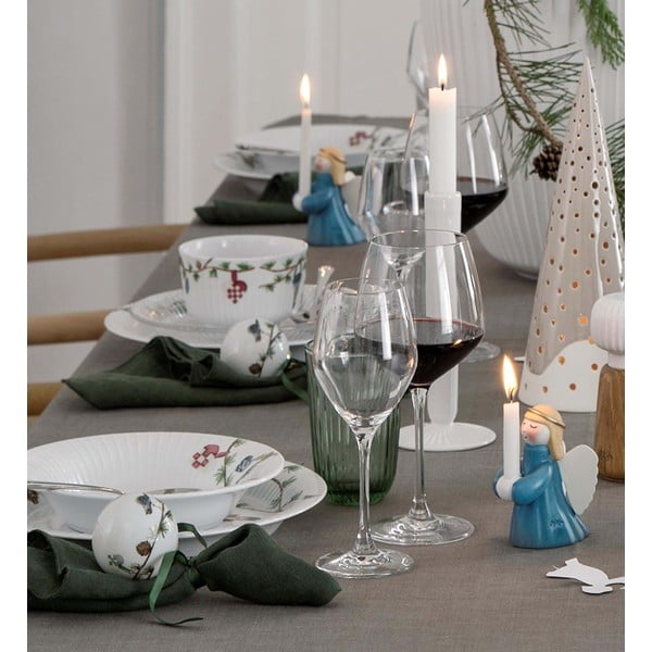Bílý hluboký  porcelánový talíř s vánočním motivem ø 21 cm Hammershøi Christmas – Kähler Design-image-2