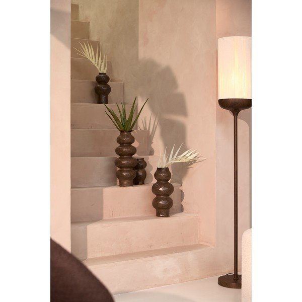 Hnědá keramická váza (výška 33,5 cm) Rogano – Light & Living-image-1