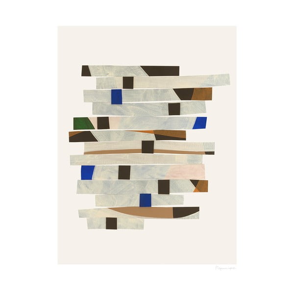 Plakát 50x70 cm Cut up Stripes – Berit Mogensen Lopez – The Poster Club