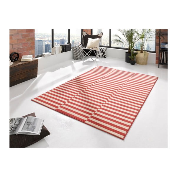 Červeno-bílý koberec Hanse Home Gloria Panel, 120 x 170 cm-image-1