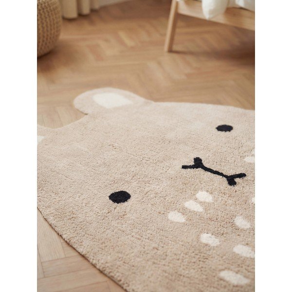 Béžový pratelný/ručně tkaný bavlněný dětský koberec 120x152 cm Snuggle Pucki – Hanse Home-image-2