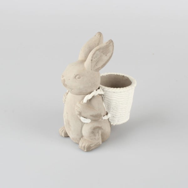 Šedý betonový květináč Dakls Zajíc