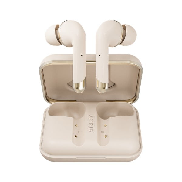 Bezdrátová sluchátka ve zlaté barvě Happy Plugs Air 1 Plus In-Ear