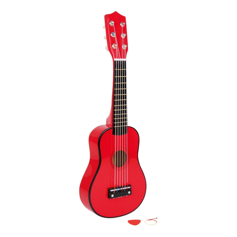 Červená kytara na hraní Legler