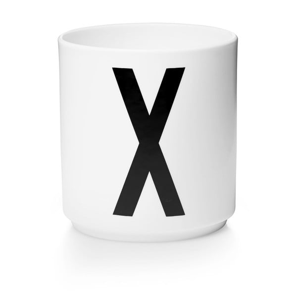 Bílý porcelánový hrnek Design Letters Personal X