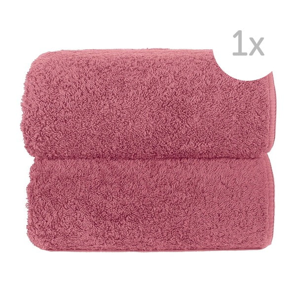 Růžový ručník Graccioza Loop, 30 x 30 cm