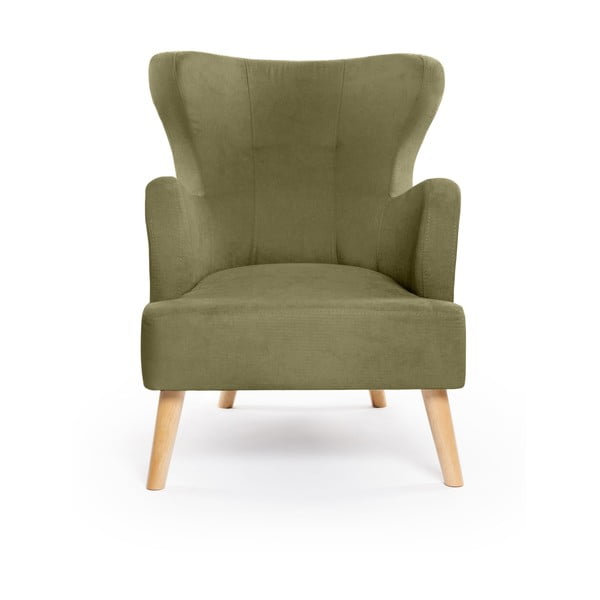 Zelené křeslo ušák Noemye – Bonami Selection-image-2