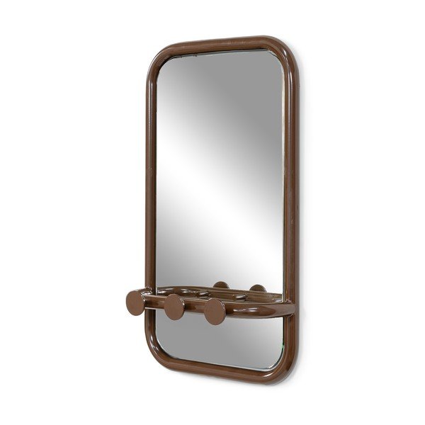 Tmavě hnědý kovový věšákový panel 35x60x11 cm Retro – Spinder Design-image-2