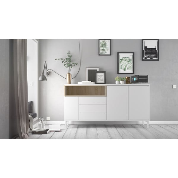 Bílá komoda 176x90x49 cm Roomers – Tvilum-image-1