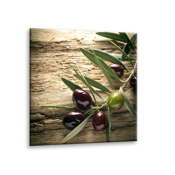 Obraz Styler Glas Kitchen Olives 4, 30 x 30 cm-image-1