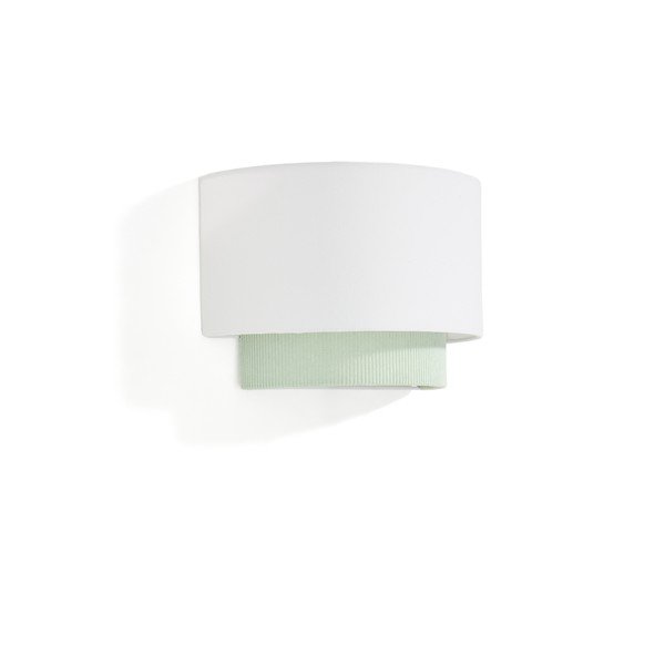 Bílé/tyrkysové dětské nástěnné svítidlo s textilním stínidlem Bianella – Kave Home