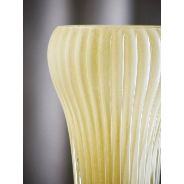 Světle žlutá skleněná ručně vyrobená váza (výška 28 cm) Averie – Bloomingville-image-4