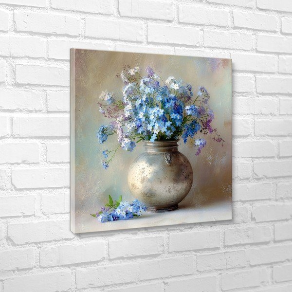 Tištěný obraz na plátně 32x32 cm Forget-me-not – Styler-image-3