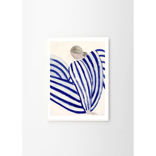Plakát 30x40 cm Blue Stripe at Concorde – Sofia Lind – The Poster Club-image-4