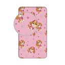 Růžové napínací bavlněné dětské prostěradlo na jednolůžko 90x200 cm Paw Patrol – Jerry Fabrics