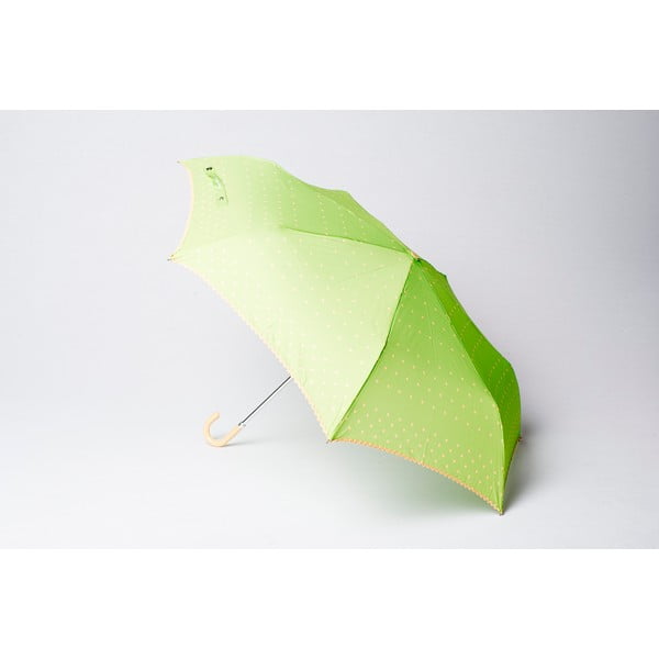 Skládací deštník Dots, zelený