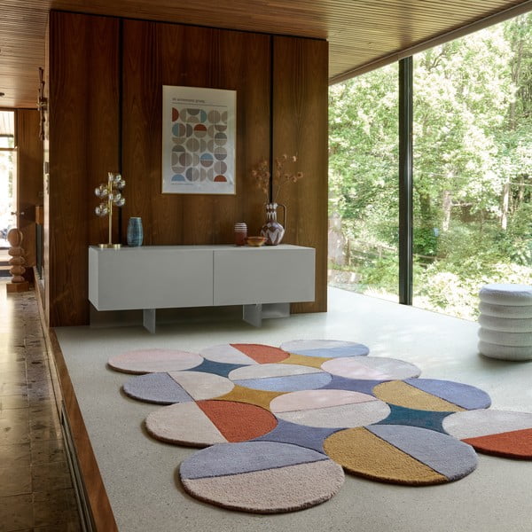 Ručně tkaný vlněný koberec 120x170 cm Mia Ellipse – Flair Rugs-image-1