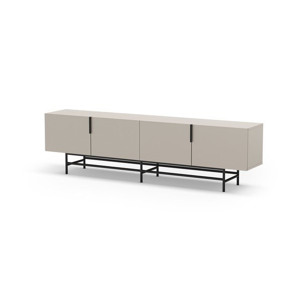 Krémový TV stolek 200x54,5 cm Eldia – Marckeric-image-3