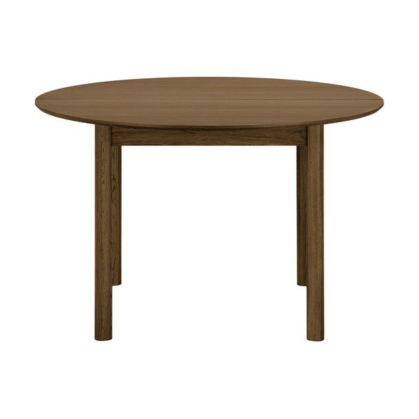 Kulatý rozkládací jídelní stůl s přídavnou deskou v dekoru dubu 120x220 cm Bundaberg – House Nordic-image-4