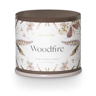 Vonná sojová svíčka doba hoření 50 h Woodfire – ILLUME x Bloomingville