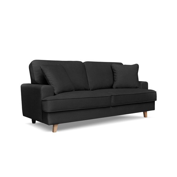 Černá pohovka pro tři Cosmopolitan design Madrid-image-1